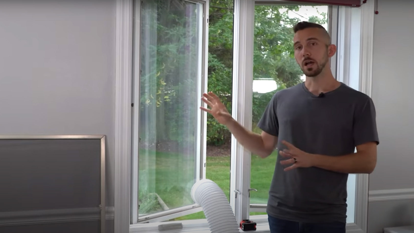 Load video: How to Measure your Casement Window Vent for Portable Air Conditioner
