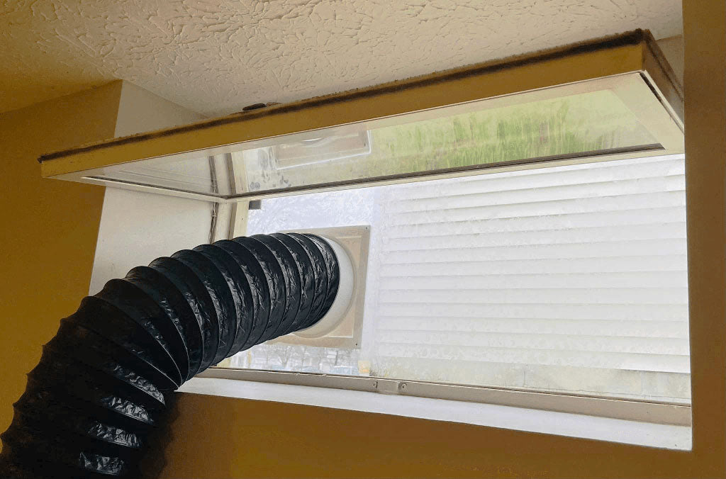Custom Portable AC Window Kit for Awning and Basement Windows